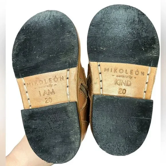 Mikoleon Heirloom Classic Boots Brown [Children Leather Boots] size 20 - Picture 10 of 11